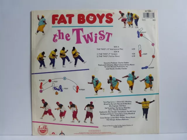 Fat Boys – 12" Maxi – The Twist / Tin Pan Apple 887 638-1 von 1988 2