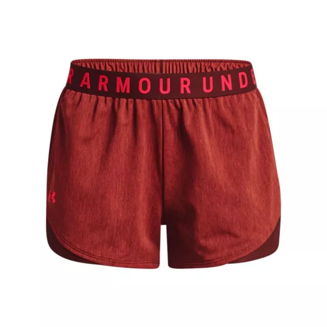 Women's Under Armour UA Play Up 3.0 Twist Activewear Shorts in Red