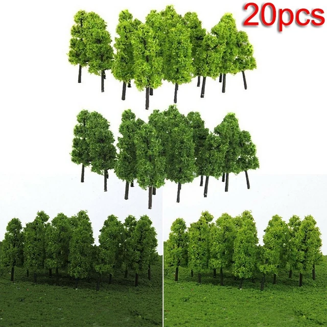 Mini palmiers en plastique, modèle de plantes, paysage tropical, forêt