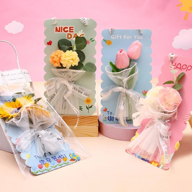 Set Di 11 Biglietti D'auguri In Carta Kraft Con Buste, Fiori Secchi E Penne - Ideale Per Compleanni, Natale E Ringraziamenti