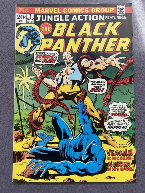 JUNGLE ACTION  #7 BLACK PANTHER  2nd KILLMONGER -  BRONZE  AGE MARVEL COMICS