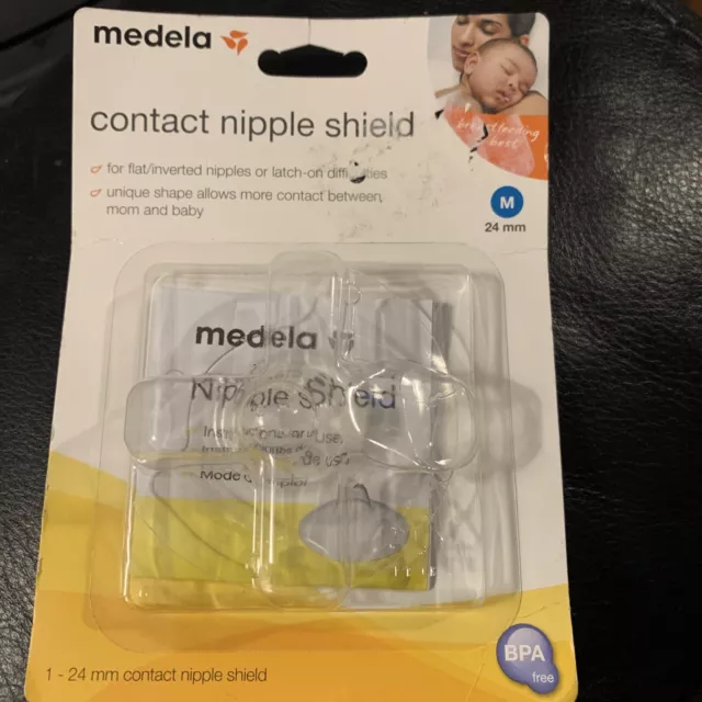 Medela Contact Nipple Shield 24mm Breastfeeding Help for Latch-On Difficulties