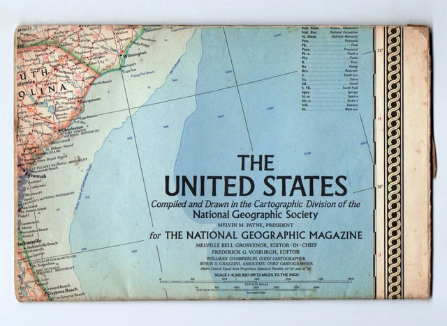 NATIONAL GEOGRAPHIC FEBRUARY 1968 - National Geographic February 1968 Map The United States.webp