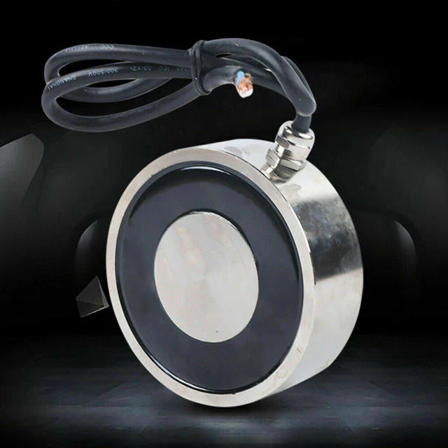 Electric 200kg/2000N Lifting Magnet Electromagnet Solenoid Lift Holding