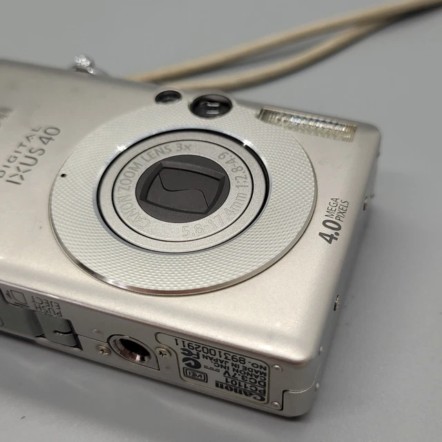 Canon PowerShot SD300 IXUS 40 4,0 megapixel fotocamera digitale compatta argento testato 14