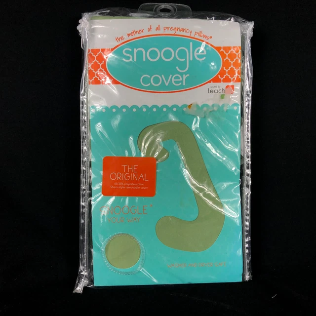 Leachco Snoogle Chic Pregnancy Pillow Jersey Replacement Cover in Sage green