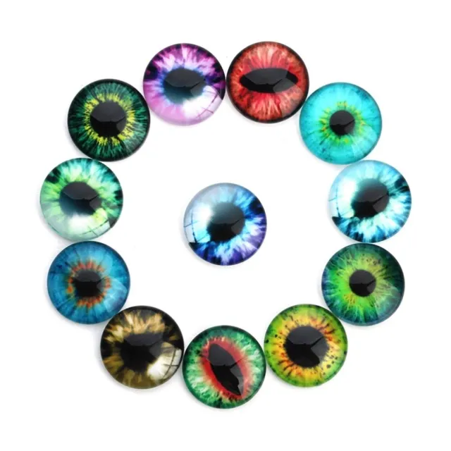 20 piezas Ojos de globo Ojos de animal realistas Para hacer tú mismo Ojos de muñeca Demonio