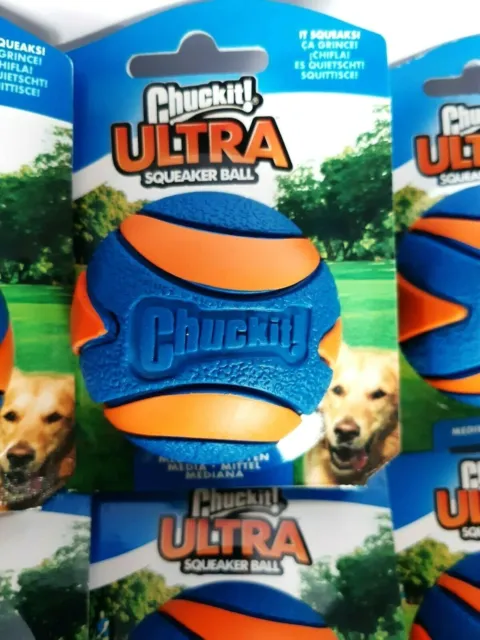 Chuckit! Ultra Squeaker Hundeball Apportierball robust Quietscher Einzel M 6,5