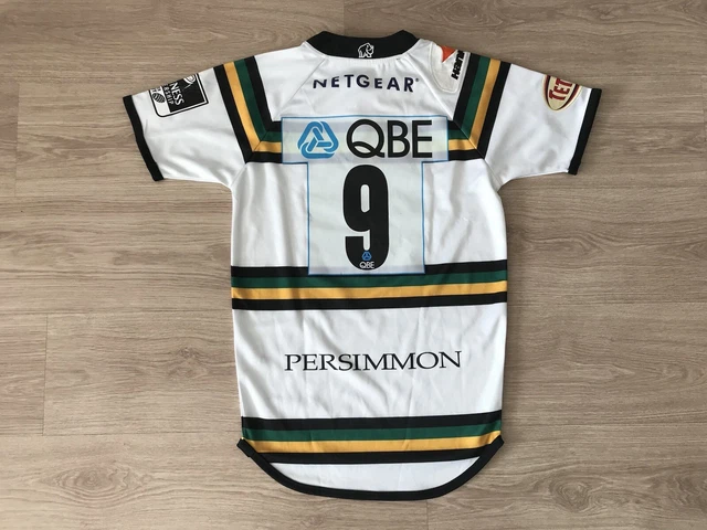 Maillot Castres Olympique N°9 – Rugby Années 90, Adidas, Porté, Très Bon état