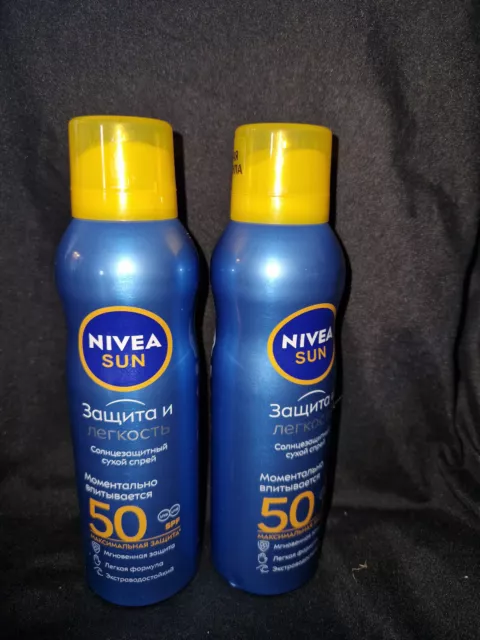 4  Dosen Sonnenschutz Spray Nivea Sun 50, a 200 ml, NEU