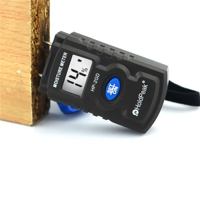 Wood Moisture Meter Hygrometer Timber Damp Detector Wood Digital Humidity Tester