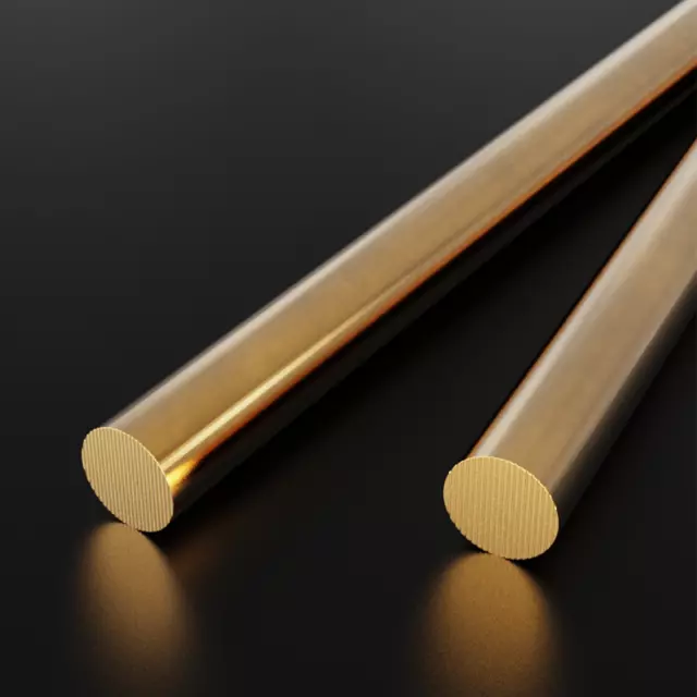 H62 Brass Round Solid Rod Bar Dia: 3mm-50mm Length:100mm/150mm/200mm/250mm/300mm