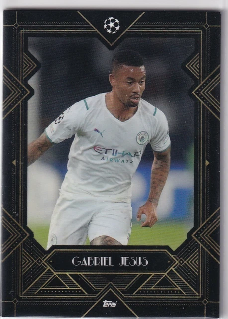 GABRIEL JESUS TOPPS UCL 2017-18 Chrome Purple Refractor /250 
