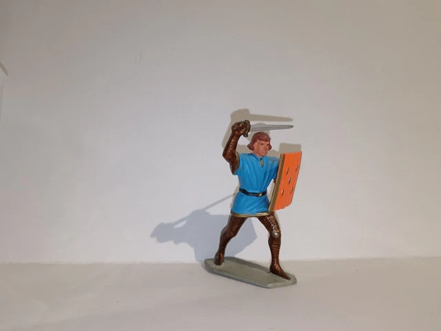 Figurine Starlux Moyen-âge - Franc-Archer à Pied - Série 63 Réf 6051 (socle Gris) - Collection Vintage