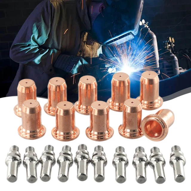 Haostontr 20pcs PT60 Plasma Cutting Torch Nozzles Electrodes For Professional 60a Non Hf Pneumatic Ipt60 Tp60 Metal Cutter Ph I.348279229