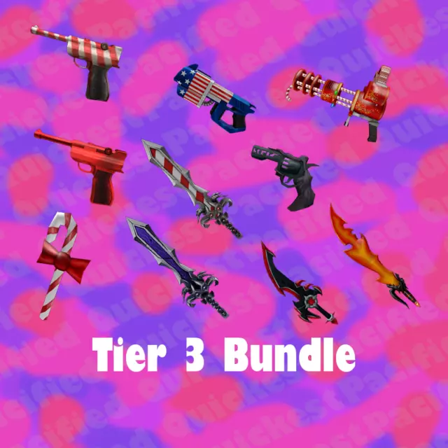 Roblox Murder Mystery 2 MM2 Heart Bundle Godly Knife and Guns