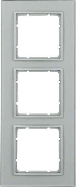Marco de vidrio Berker 10136414 IP20 marco de cubierta de aluminio marco de...
