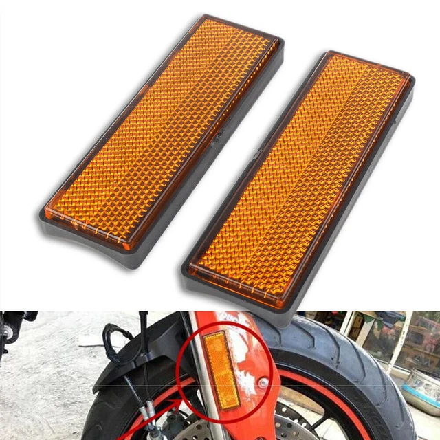 For Ducati ATV Dirt Bikes Trailer 2x Front Fork Leg Reflector Reflective Sticker