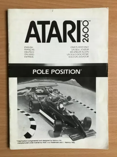 ATARI 2600 - POLE POSITION - Instruction Manual