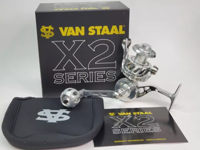 VAN STAAL VS100 X2 Bail-Less Spinning Reel - Silver - MINT