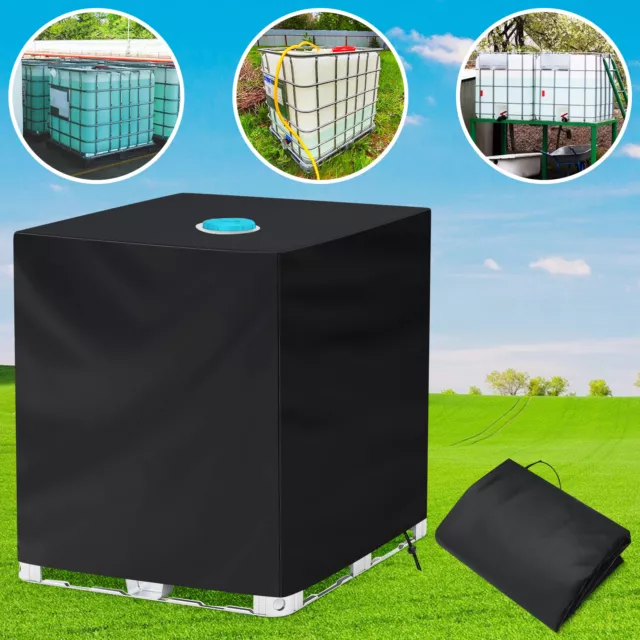 Waterproof Water Tank Cover 1000L IBC Tank Container UV Film Protective Cover UK 2