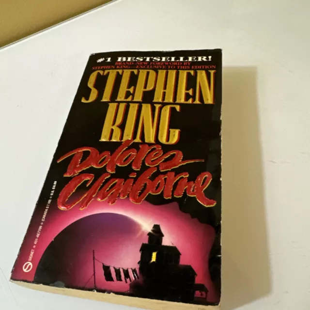 Dolores Claiborne - Stephen King - 1st Print PB - 1993 - VG