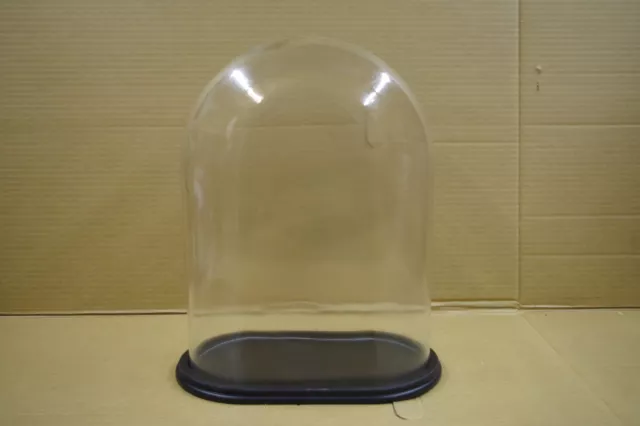 Dôme en Verre Cloche Globe Avec Socle 40 CM Haut X 32 X 19 Chute de la Veille