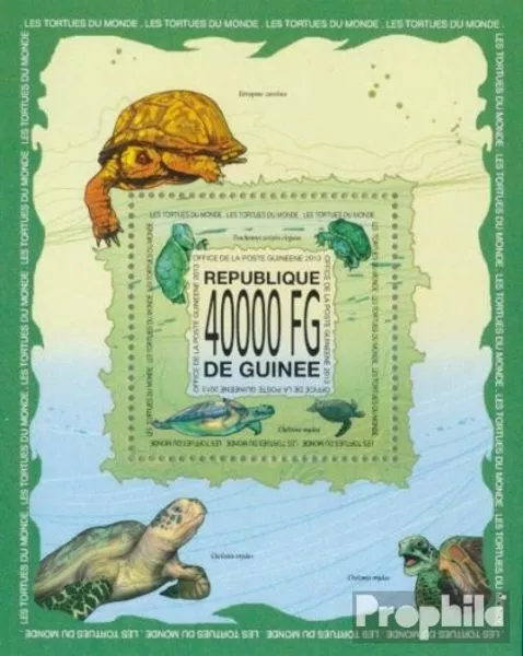Briefmarken Guinea 2013 Mi Block 2295 postfrisch Dinosaurier