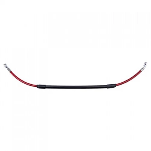 Tusk Rear Motorcycle Steel Braided Brake Line Standard Length Red T-DB202-R-R