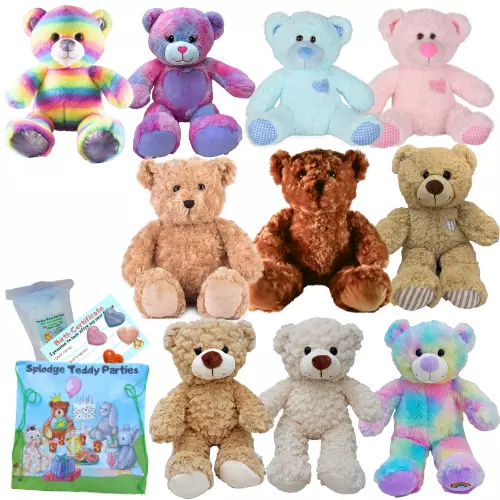 MAKE BUILD a TEDDY BEAR KIT  16 inch/40cm - no sewing - gift or party