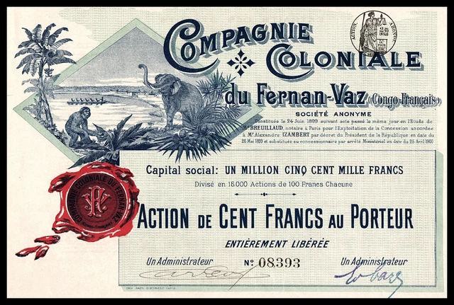1900 French Congo: Compagnie Coloniale du Fernan-Vaz