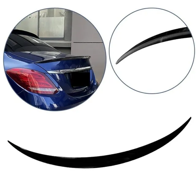 ✅Heckspoiler für Mercedes C W205 C43 C63 AMG Limo SCHWARZ GLANZ Spoiler