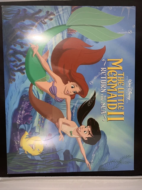 Disney Store Exclusive Little Mermaid II 2 Lithograph Set of 4 New Sealed 2000