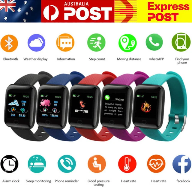 BLUETOOTH SMART WATCH Bracelet Heart Rate Blood Pressure