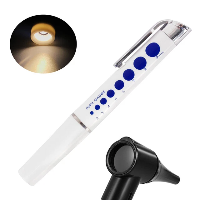 1Pc Medical Otoscope Medical Ear Otoscope Ophthalmoscope Pen Medical Ear Lig LEI