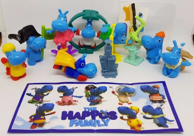 The Happos Family Complete Set With All Papers Kinder Surprise Egg Toys 2018