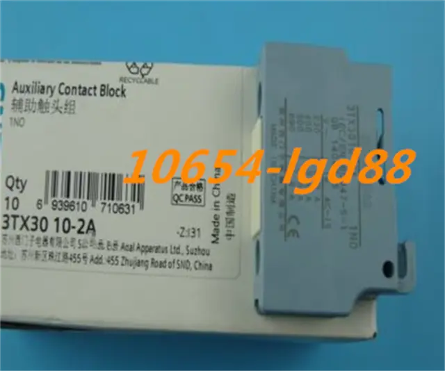for 10 PCS 3TX3010-2A 1NO Auxiliary Contact Block Can Replace 3TX4010-2A @24