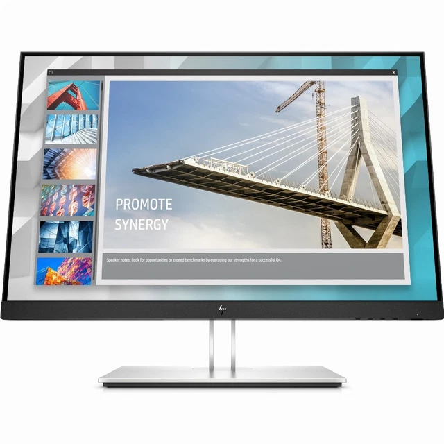 HP E-Series E24i G4 61 cm (24") 1920 x 1200 Pixel WUXGA Schwarz, Silber