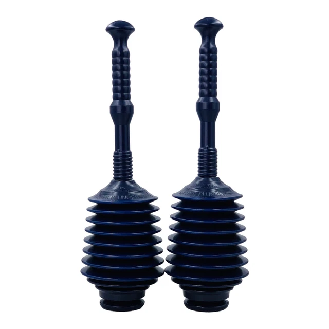 2 Pack Impact Deluxe Professional Plunger w/ 11.2" Polyethylene Handle, 9205