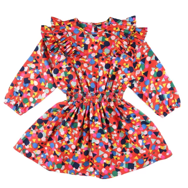 STELLA McCARTNEY KIDS All over Stickers Dress for Girls 10 Years, with Pockets