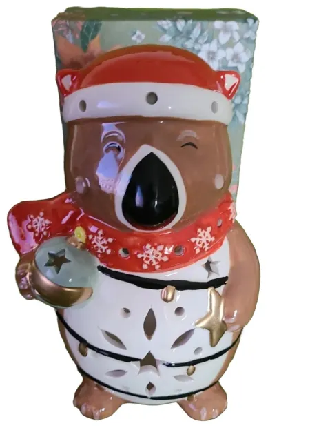 DUSK Wally The Wombat Tea Light Holder Christmas Theme