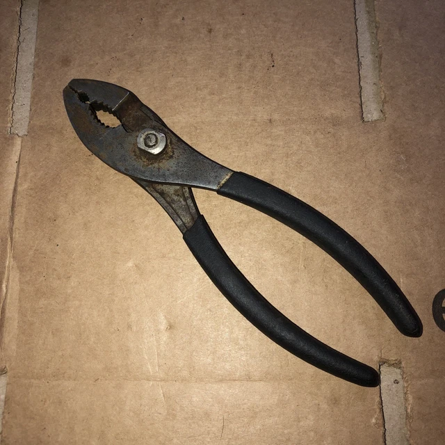 CRAFTSMAN WF 45378 7" Slip Joint Pliers w/ comfort Grip USA Vintage