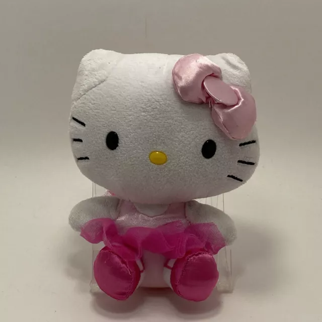 Hello Kitty Ty Beanie Babies Sanrio Ballerina Pink Tutu 6" Stuffed Plush Animal