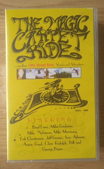 The Magic Carpet Ride 10th St. Bros 1999 Skimboarding VHS Surfing Skim Video
