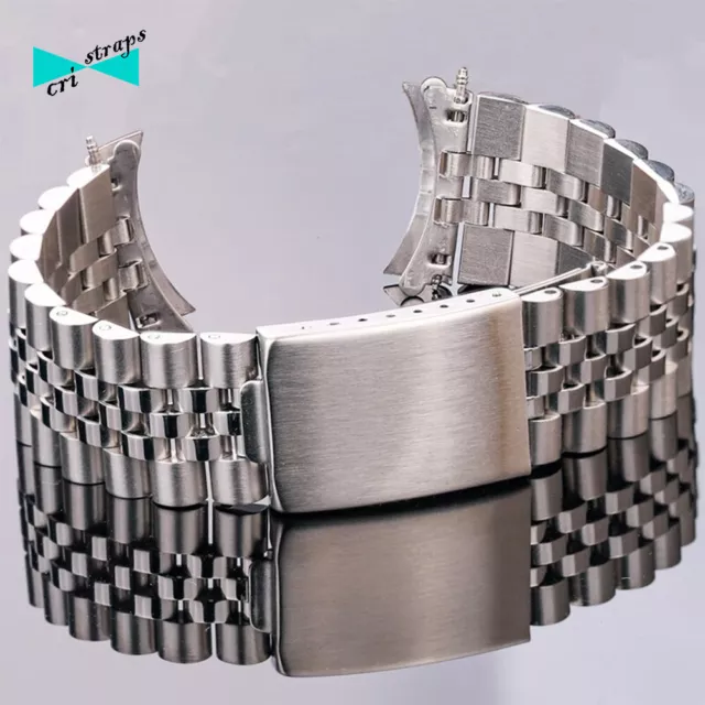 Cinturino orologio in acciaio ansa cuva per rolex omega bracciale da 18 20 22 mm