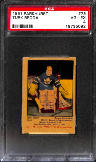 1951 Parkhurst #75 Turk Broda Psa 4 19735092