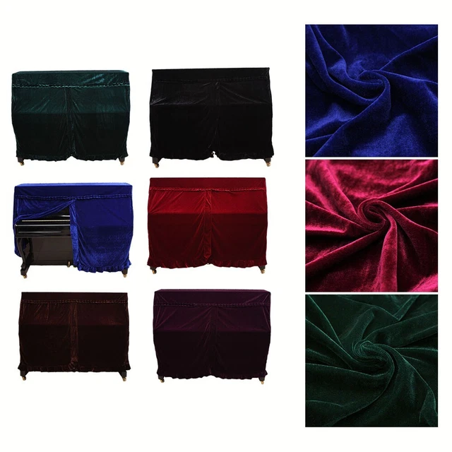 Elegant Scratch Resistant Plush Piano Cover with Eye-catching Macrame Details