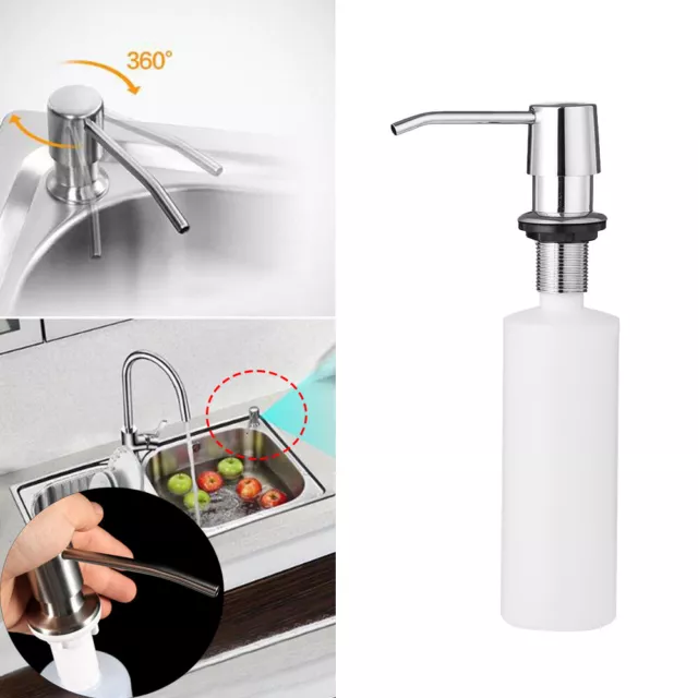 Kitchen Soap Dispenser Sink Tap Washroom Basin Shower Lotion Liquid Shampoo Pump