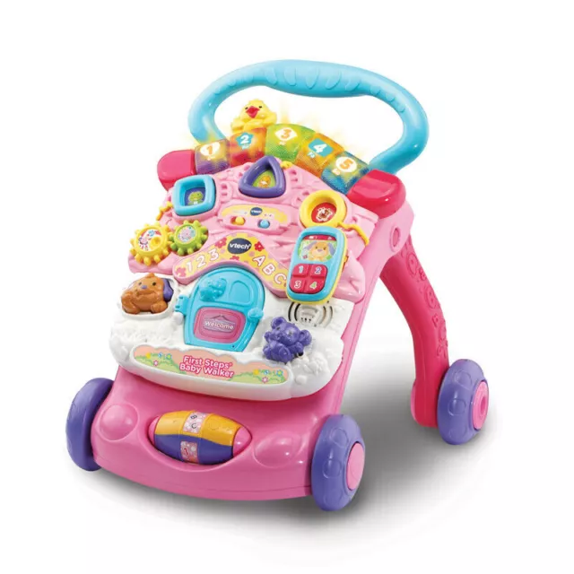 VTech First Steps Baby Walker Rosa