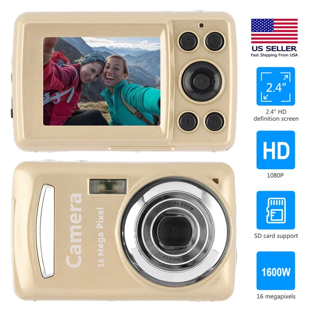 Digital Camera 2.4 Inch TFT LCD Screen 4X Zoom 16MP 1080P Anti-Shake Mic Camera